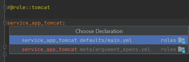 Navigation for group and host variables